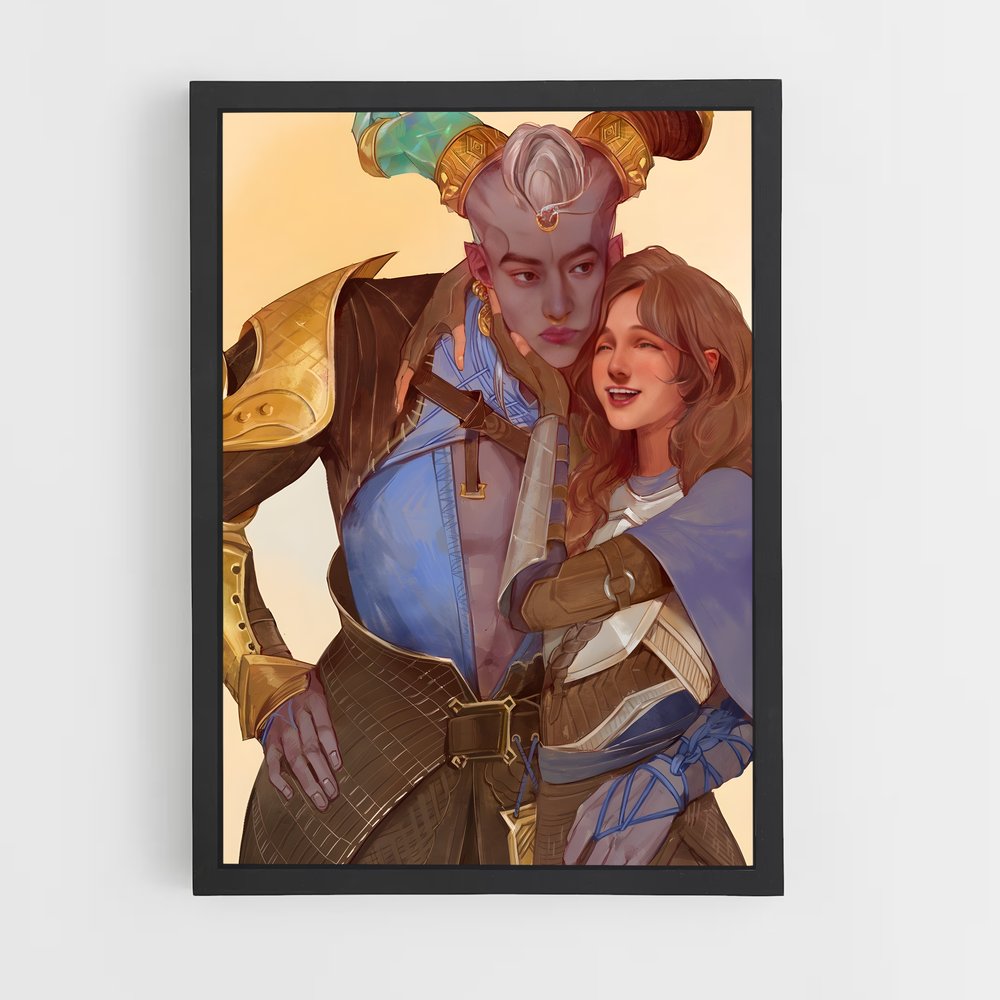 Poster Étreinte des Élus – affiche Dragon age (vue 2)